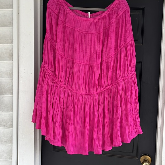 💖LAST OFFER! NWT Free People Maeve Midi Skirt in color: Pink, Sz XL~ 💖 - Picture 6 of 15